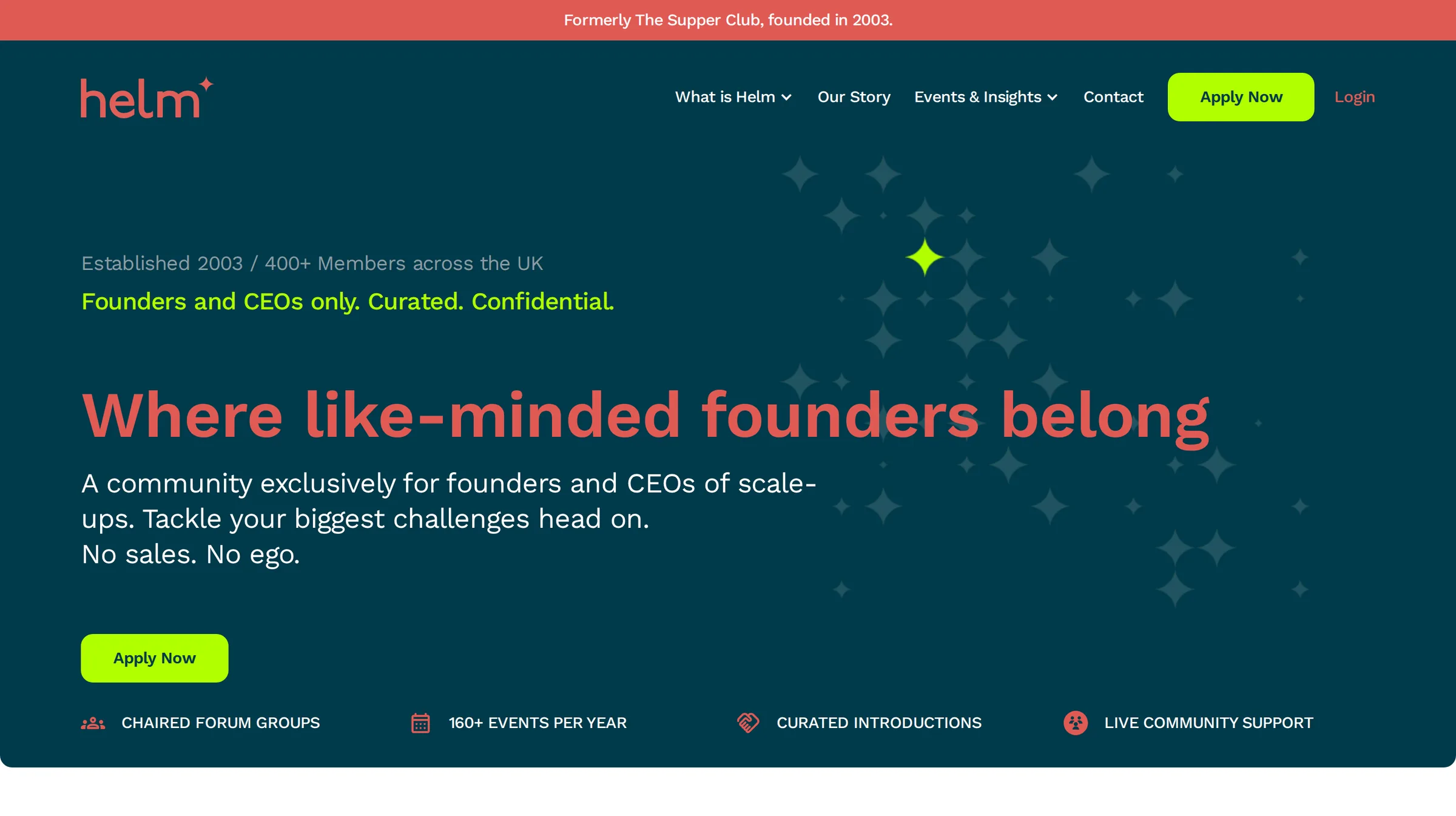 Helm Club home page