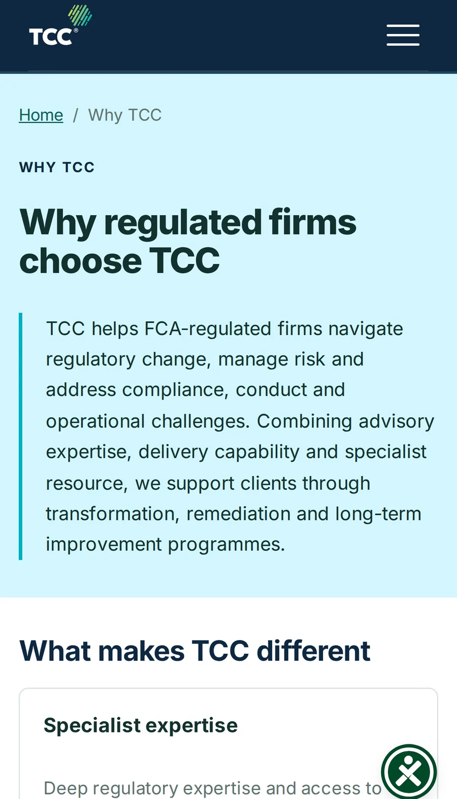 tcc.group on a phone