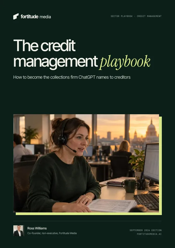 The cover of The credit management playbook
