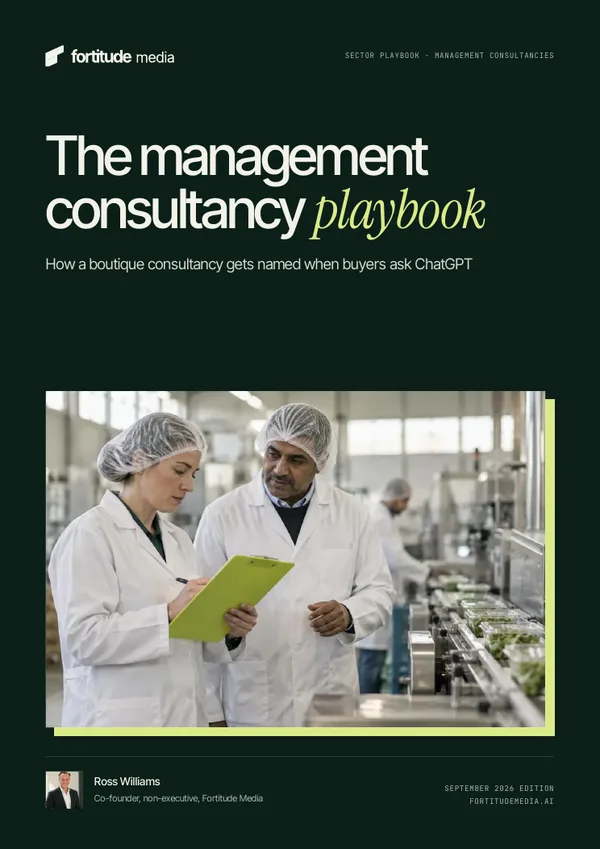 The cover of The management consultancy playbook